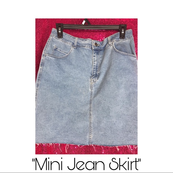 Pencil Jean Skirt US 10 EUR 42 - Picture 1 of 3